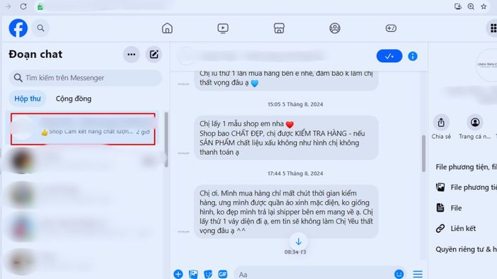 Hướng dẫn gửi tin nhắn qua Reg Box bằng Messenger - Bước 2